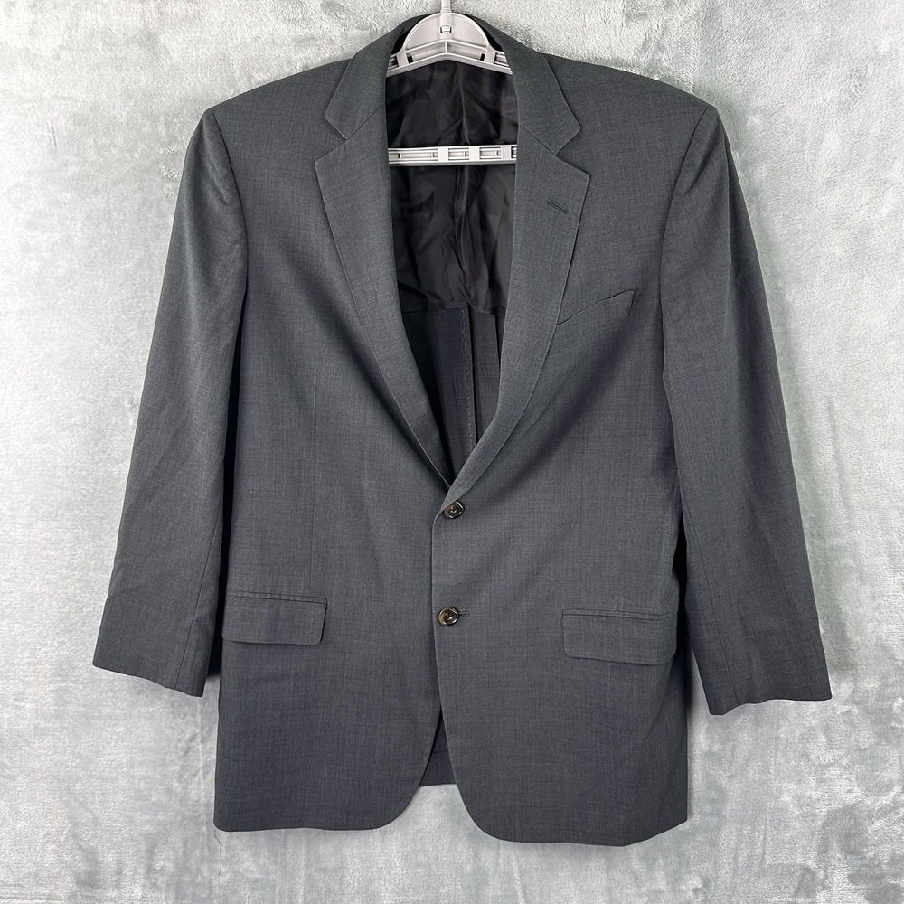 Brooks Brothers BrooksCool Fitzgerald Gray Blazer 42R Wool Blend